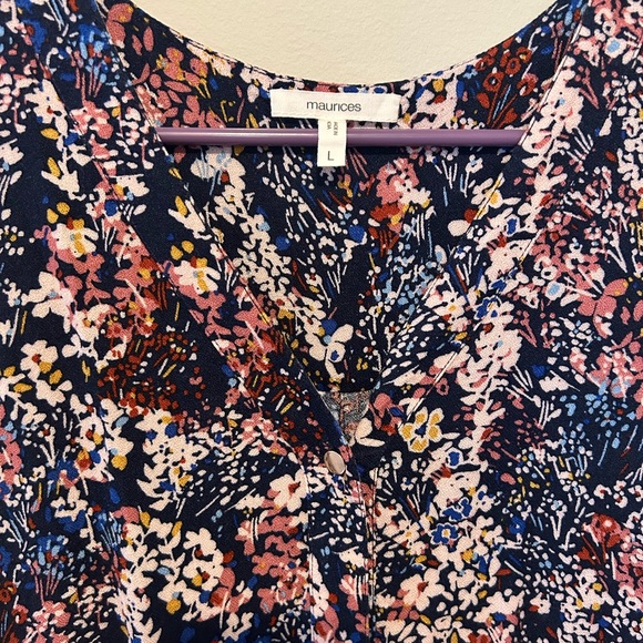 Maurices Floral Tank Top Blouse - Picture 2 of 4